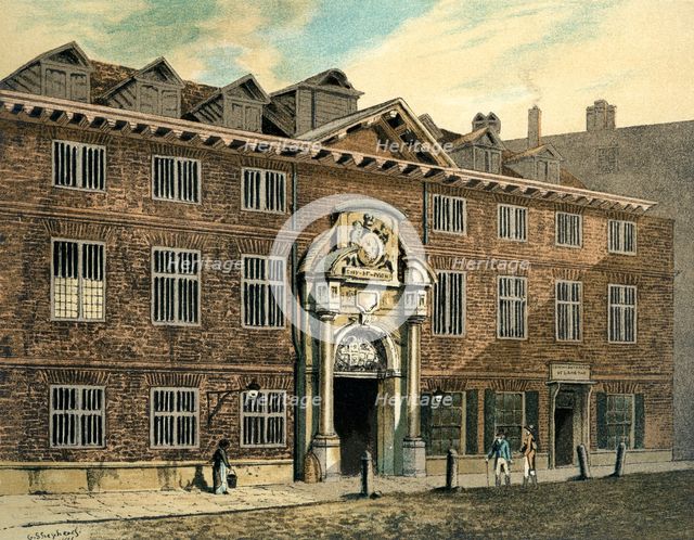 Blackwell Hall, City of London, 1886. Artist: Unknown