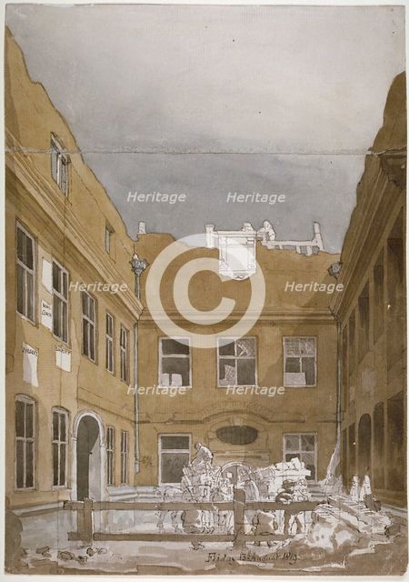 Blackwell Hall, City of London, 1819. Artist: Robert Blemmell Schnebbelie