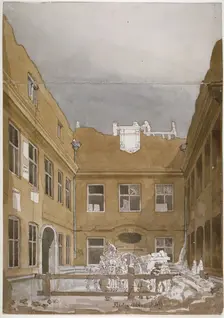 Blackwell Hall, City of London, 1819. Artist: Robert Blemmell Schnebbelie