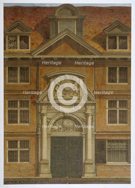 Blackwell Hall, City of London, 1819. Artist: Robert Blemmell Schnebbelie