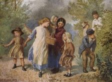 Blackberrying 1859, (1938). Artist: Fred Walker