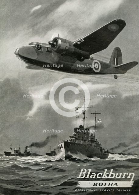'Blackburn Botha - Operational Service Trainer', 1941.  Creator: Turner.