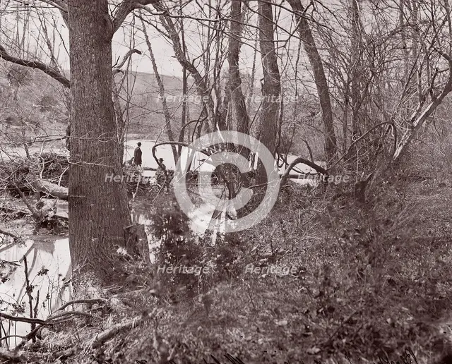 Blackburn's Ford / Rapidan River, The Wilderness, 1861-65. Creator: Tim O'Sullivan.