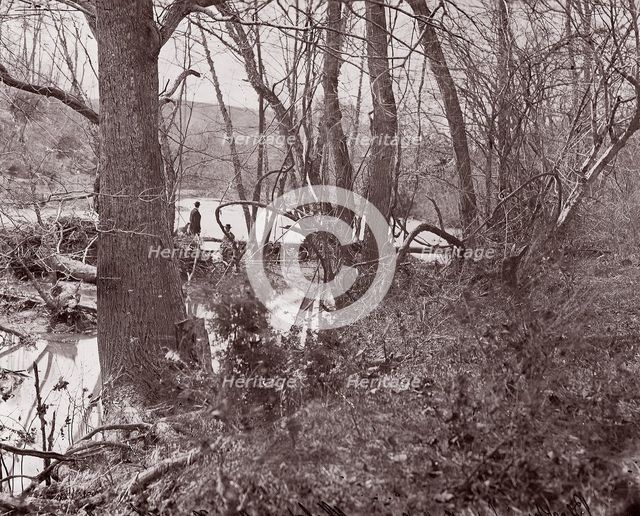 Blackburn's Ford / Rapidan River, The Wilderness, 1861-65. Creator: Tim O'Sullivan.