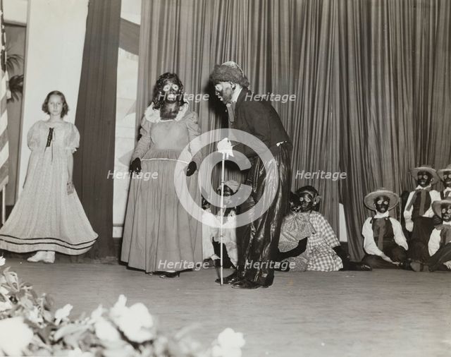 Blackface show, 1935 - 1943. Creator: Unknown.