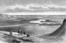 Blackfeet Indians camp, on Bow River, 1881. Creator: Unknown