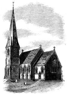 Blackfordby Church, Ashby-de-la-Zouch, 1858. Creator: Unknown