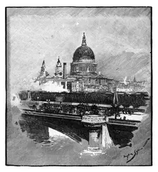 Blackfriars Bridge and St Paul's Cathedral, London