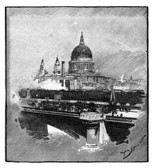 Blackfriars Bridge and St Paul's Cathedral, London