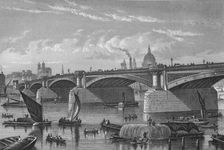 Blackfriars Bridge from the Surrey side, London, c1875 (1878)