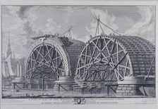 Blackfriars Bridge, London, 1766. Artist: Giovanni Battista Piranesi