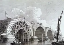 Blackfriars Bridge, London, 1777. Artist: Edward Rooker