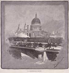 Blackfriars Bridge, London, 1796. Artist: James Walker