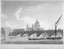 Blackfriars Bridge, London, 1797. Artist: Thomas Malton II