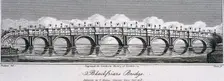 Blackfriars Bridge, London, 1806. Artist: Samuel Owen