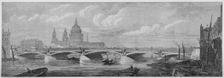 Blackfriars Bridge, London, 1869. Artist: Anon