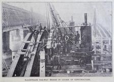 Blackfriars Bridge, London, 1870. Artist: Anon