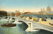Blackfriars Bridge, London, c1910. Creator: Unknown