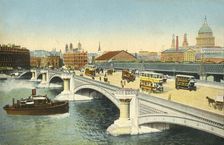 Blackfriars Bridge, London, c1910. Creator: Unknown