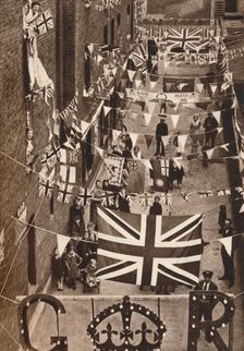 Blackfriars, London, decoarted for King George VI's coronation 1937