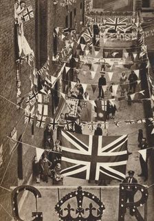 Blackfriars, London, decoarted for King George VI's coronation 1937