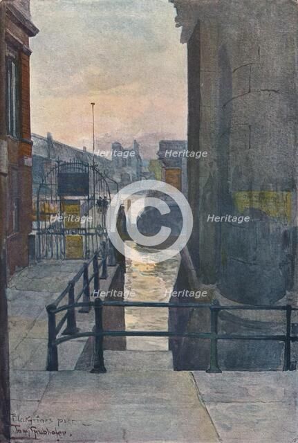 'Blackfriars Pier', c1901. Artist: Tony Grubhofer.