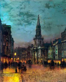 Blackman Street, London 1885. Artist: John Atkinson Grimshaw