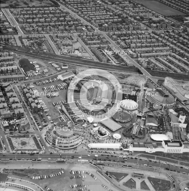 Blackpool Pleasure Beach resort and amusement park, Blackpool, Lancashire, 1959. Artist: Aerofilms.