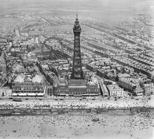 Blackpool Tower, Lancashire, 1920. Artist: Aerofilms