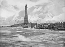 Blackpool, with its Eiffel Tower c1896. Artist: Poulton & Co