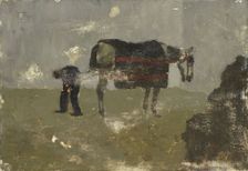 Blacksmith with Gray, c.1880-c.1923. Creator: George Hendrik Breitner