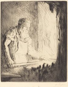Blacksmith (Le forgeron). Creator: Alphonse Legros