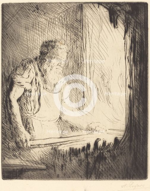 Blacksmith (Le forgeron). Creator: Alphonse Legros.