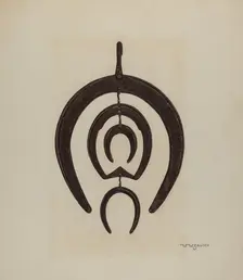 Blacksmith's Sign, c. 1941. Creator: W.W. Zausch