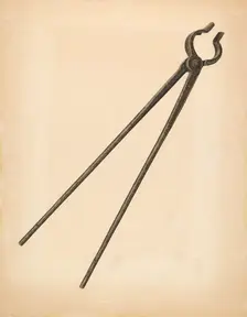 Blacksmith's Tongs, c. 1942. Creator: Orison Daeda