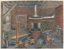 Blacksmith Shop, 1935/1942. Creator: Perkins Harnly