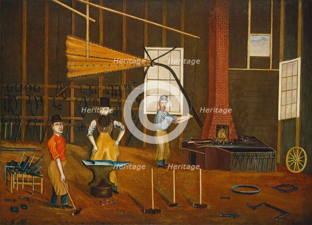 Blacksmith Shop, c. 1880. Creator: Francis A. Beckett.