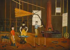 Blacksmith Shop, c. 1880. Creator: Francis A. Beckett