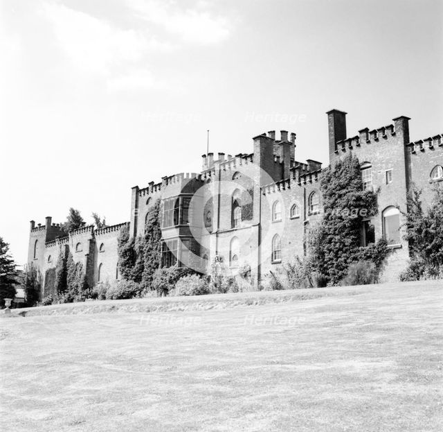 Bladen Castle, rear view, near Burton on Trent, Derbyshire, c1960s-1970s(?). Creator: H Brighouse.