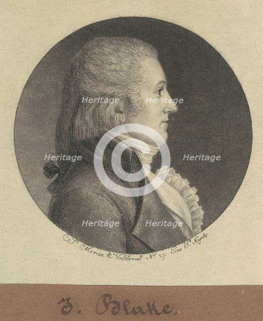 Blake, 1796-1797. Creator: Charles Balthazar Julien Févret de Saint-Mémin.