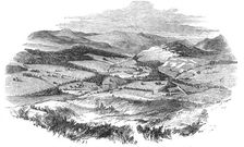 Blair Castle and Glen Tilt from the top of Tulloch, 1844. Creator: Unknown