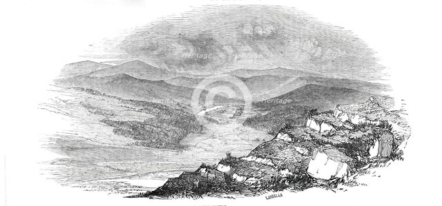 Blair Athol Castle, from the Ben-y-Glo, 1844. Creator: Ebenezer Landells.