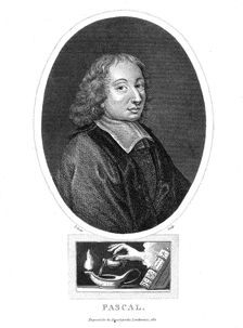 Blaise Pascal, 17th century French philosopher, mathematician, physicist and theologian, 1821. Creator: Thomas Dale