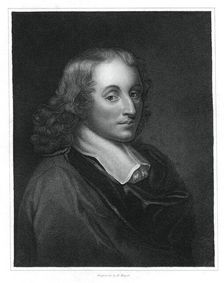 Blaise Pascal, French philosopher, mathematician, physicist and theologian, (1833). Artist: H Meyer