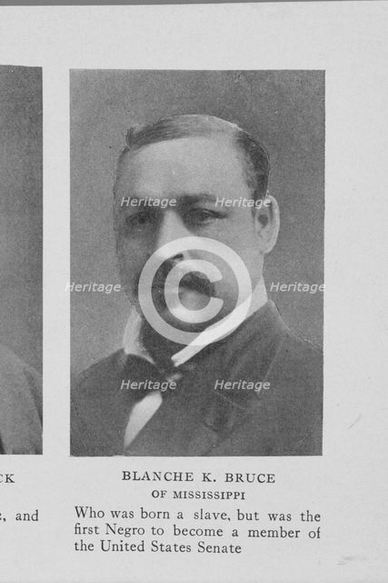 Blanche K. Bruce of Mississippi who was born a slave, but was the first Negro to become..., 1911. Creator: Unknown.