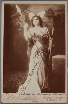Blanche Marchesi (1863-1940) as Brünnhilde in Die Walküre (The Valkyrie) by R. Wagner, c. 1900