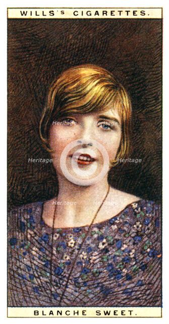 Blanche Sweet (1896-1986), American actress, 1928.Artist: WD & HO Wills