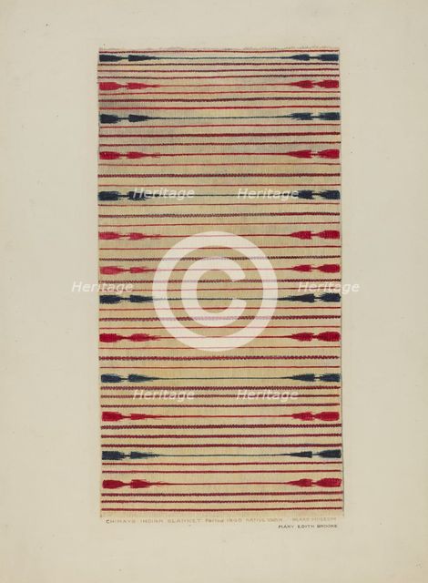 Blanket, 1935/1942. Creator: Mary Edith Brooks.