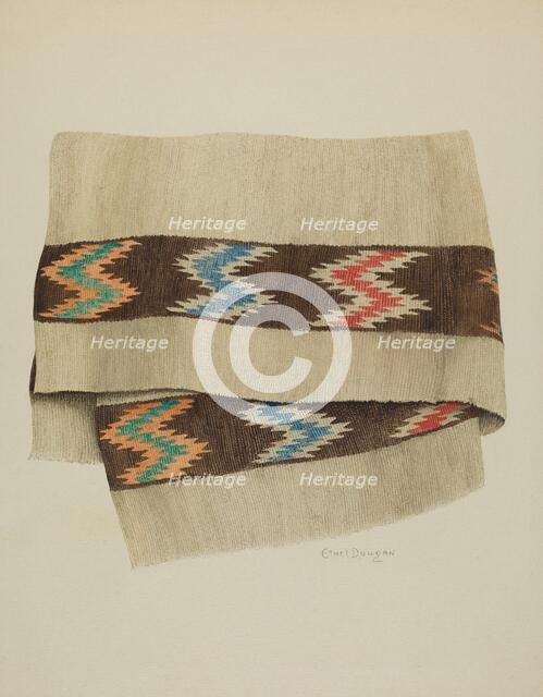 Blanket, 1935/1942. Creator: Ethel Dougan.