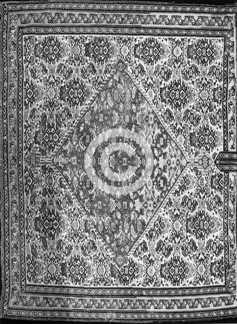 Blanket (Altered from a Saddle Blanet), Iran, 1875-1900. Creator: Unknown.